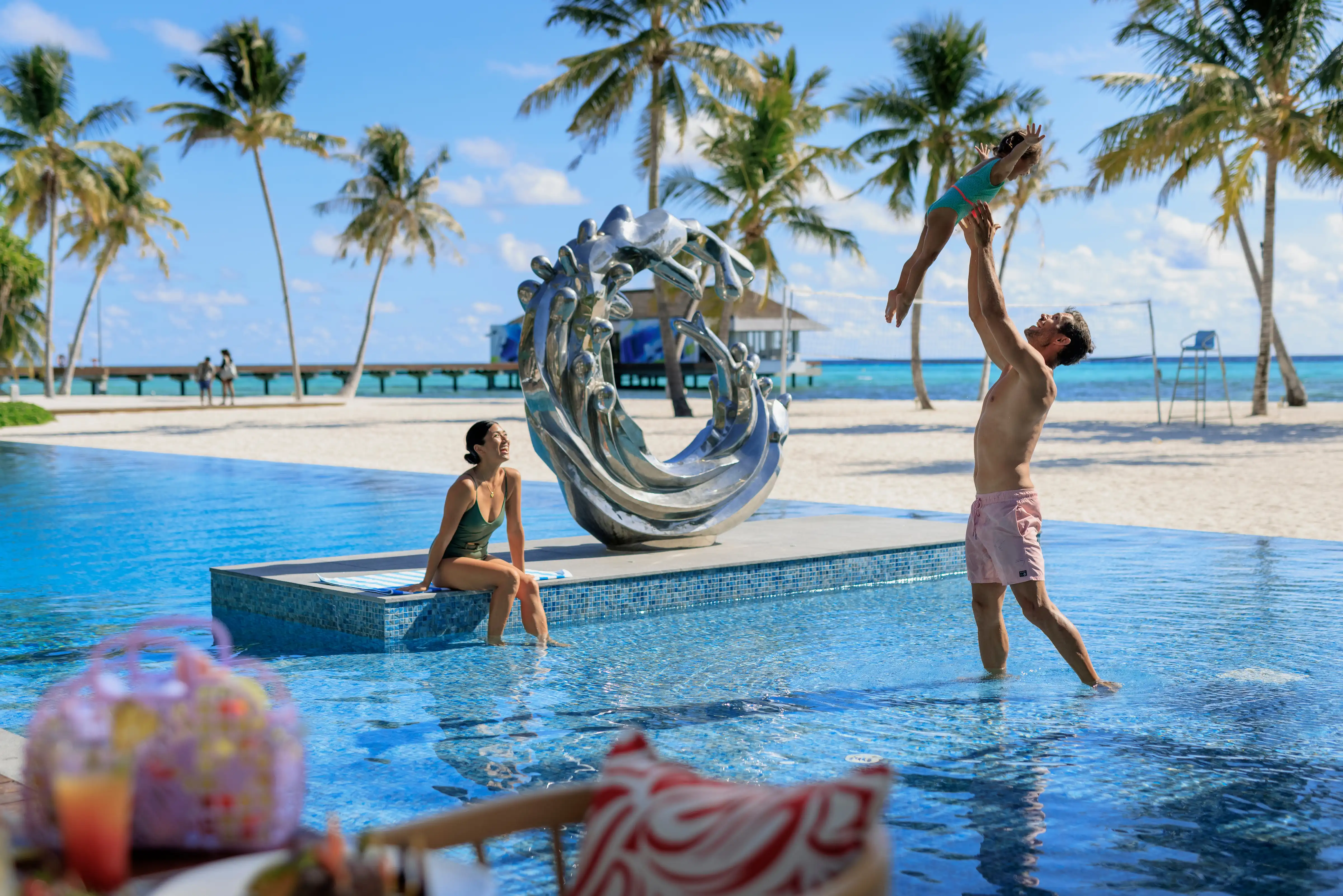 铂尔曼马尔代夫马姆塔岛度假酒店7晚一价全包家庭海滩泳池别墅套餐